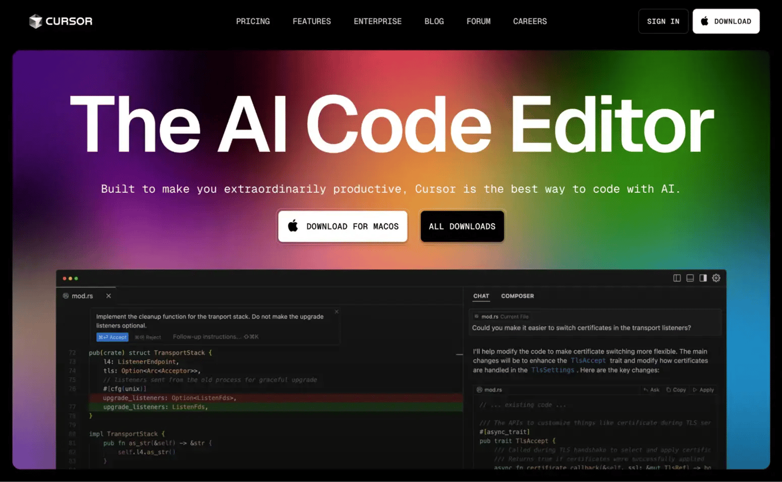 cursor ai editor