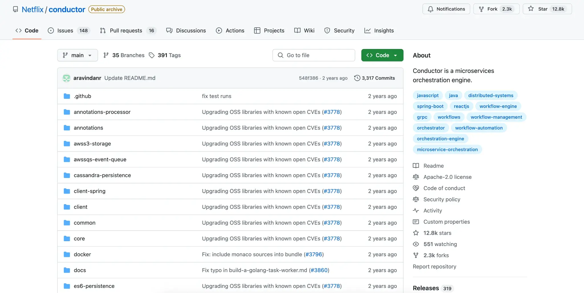 Netflix Conductor orchestration engine overview